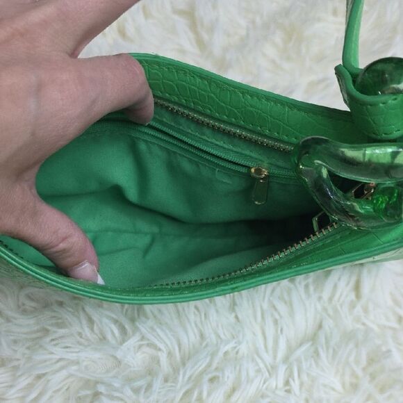 Y2K Crocodile-Embossed Shoulder Bag - Picture 7 of 7